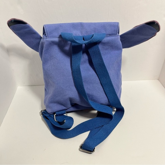 Disney World Park Lilo & Stitch Mini Backpack Purse Canvas Stitch No Sound - Picture 5 of 8